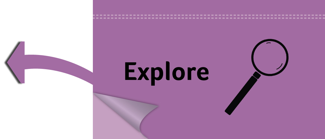 Arrow pointing back to Explore section
